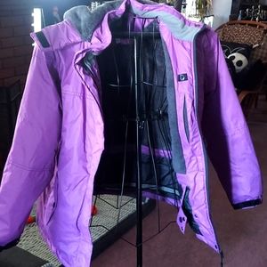 Ski and snow winter jacket